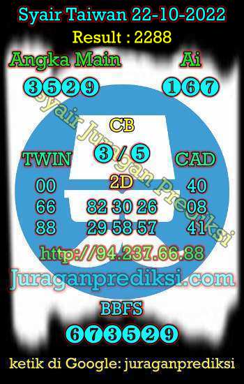 prediksi taiwan 22 oktober 2022, syair taiwan hari ini sabtu 22-10-2022
