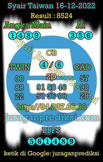 prediksi taiwan 16 desember 2022, syair taiwan hari ini jumat 16-12-2022, angka keluar togel taiwan, toto jitu taiwan 16 desember 2022 akurat
