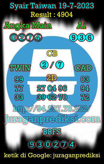 prediksi taiwan 19 juli 2023, syair taiwan hari ini rabu 19-7-2023, angka keluar togel taiwan, toto jitu taiwan 19 juli 2023 akurat