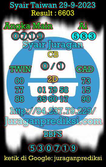 prediksi taiwan 29 september 2023, syair taiwan hari ini jumat 29-9-2023, angka keluar togel taiwan, toto jitu taiwan 29 september 2023 akurat