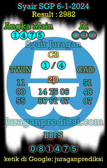 prediksi sgp 6 januari 2024, syair sgp hari ini sabtu 6-1-2024, prediksi syair singapore 6 januari 2024, prediksi sgp jp jitu dan akurat