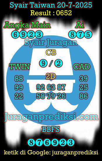prediksi taiwan 20 juli 2025, syair taiwan hari ini minggu 20-7-2024, angka keluar togel taiwan, toto jitu taiwan 20 juli 2025 akurat